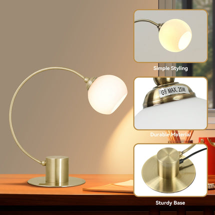 Penelope Touch Table Lamp - Antique Brass.