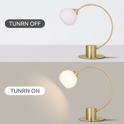 Penelope Touch Table Lamp - Antique Brass.