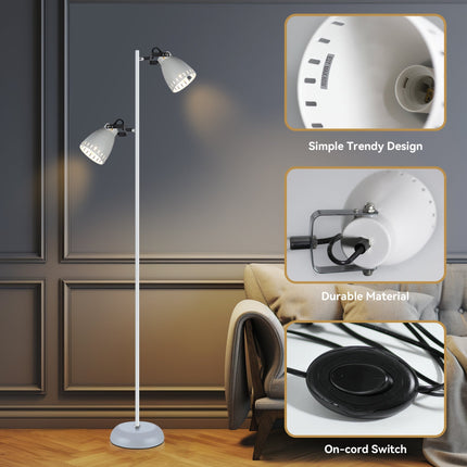Audrey Floor Lamp - White.
