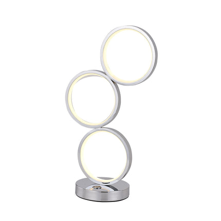 Iva LED Touch Table Lamp - Rose Gold/Chrome.