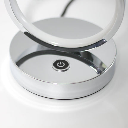 Iva LED Touch Table Lamp - Rose Gold/Chrome.