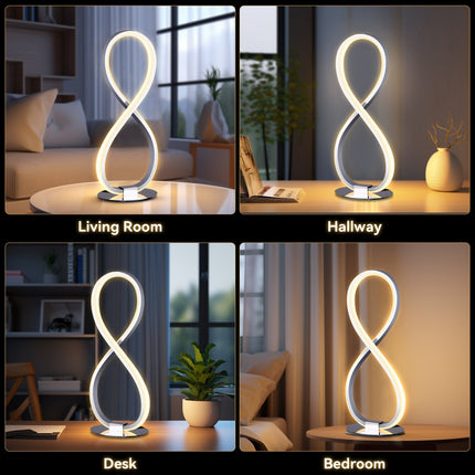 Infinite LED Table Lamp - Chrome.