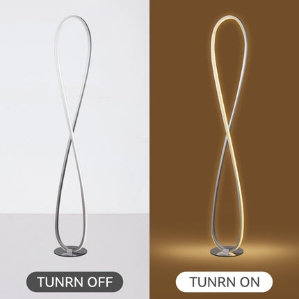 Infinite LED Floor Lamp - Chrome.
