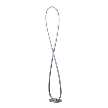 Infinite LED Floor Lamp - Chrome.