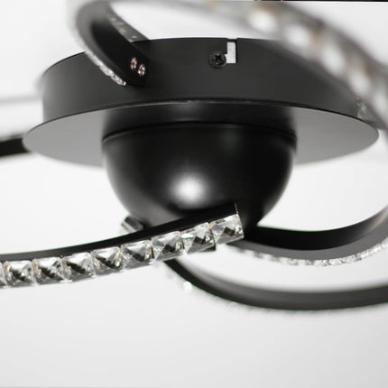 Irie Dimmable 3 Lights LED Ceiling Light - Black.