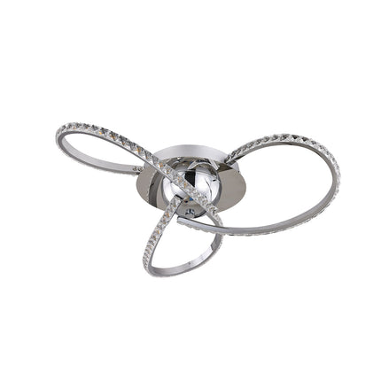 Irie Dimmable 3 Lights LED Ceiling Light - Chrome.