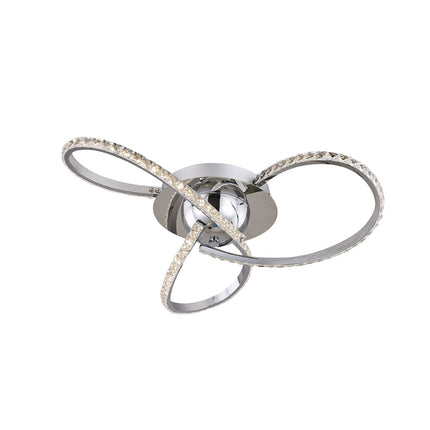 Irie Dimmable 3 Lights LED Ceiling Light - Chrome.