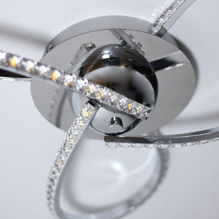 Irie Dimmable 3 Lights LED Ceiling Light - Chrome.