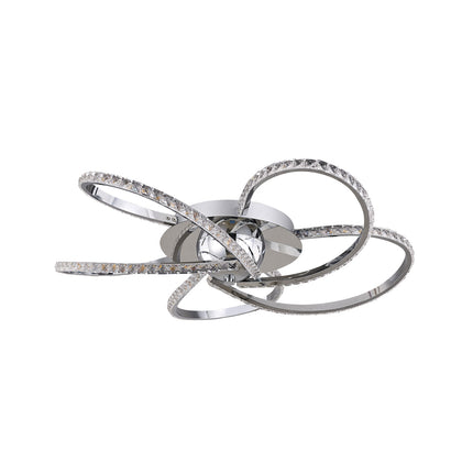 Irie Dimmable 5 Lights LED Ceiling Light - Chrome.