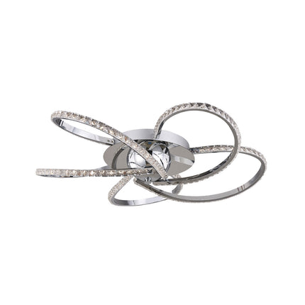 Irie Dimmable 5 Lights LED Ceiling Light - Chrome.