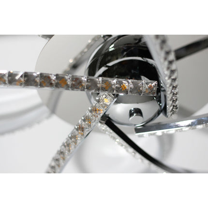 Irie Dimmable 5 Lights LED Ceiling Light - Chrome.