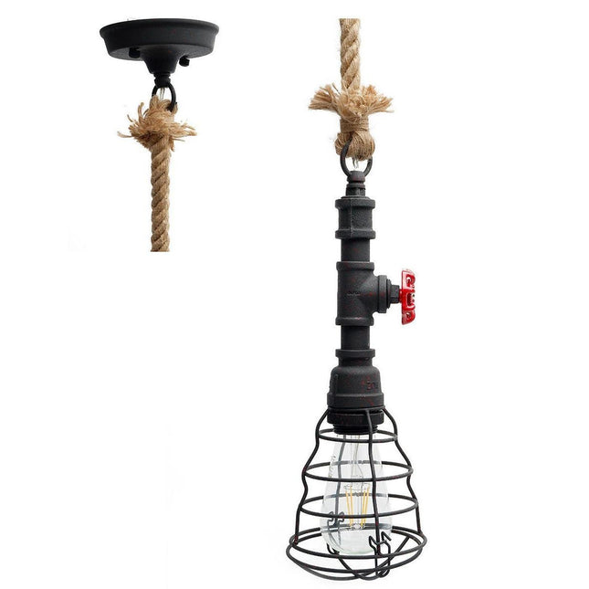 Vantage Pipe Pendant Light - Rusty.