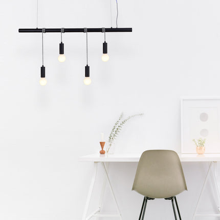 Bikkel 4 Lights Pendant Light - Black.