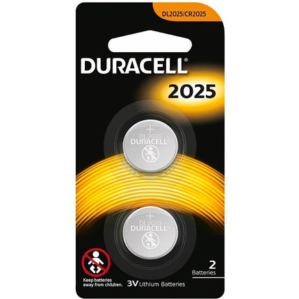 2x Duracell CR2025 Batteries Lithium 3V Battery Security 2025.