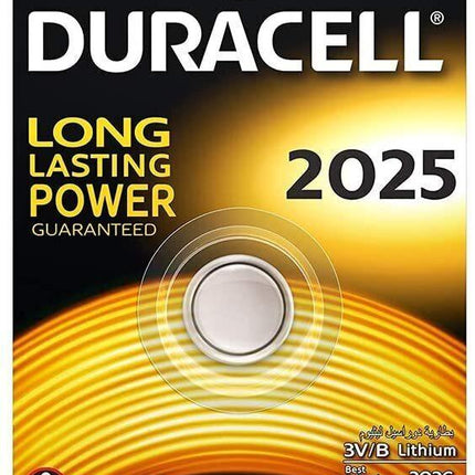 2x Duracell CR2025 Batteries Lithium 3V Battery Security 2025.
