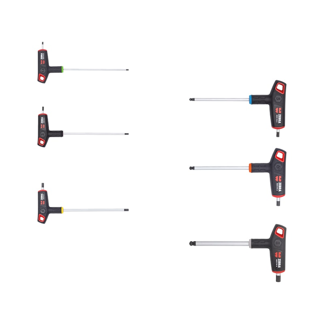 Wurth 6pcs Set of 2C T-Handle Hex Keys.