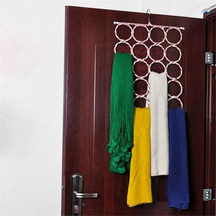 2x 24 Hole Scarf Hanger Holder Storage Tie Belt Scarf Organiser Space Saver.