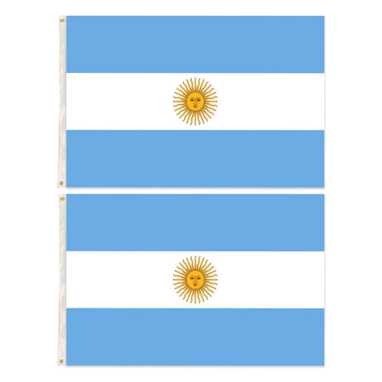 2x Argentina Country Flags Heavy Duty Argentine Argentinian - 150cm x 90cm.