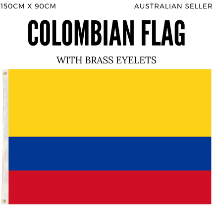 2x Republica de Colombia Country Flags Heavy Duty Colombian - 150cm x 90cm.