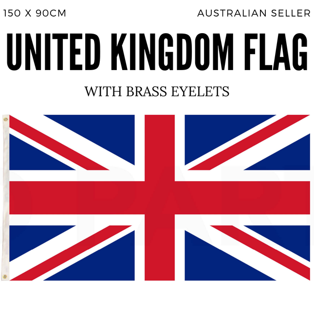 United Kingdom Country Flag Union Jack Great Britain UK Heavy Duty - 150cm x 90cm.