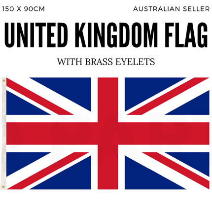 United Kingdom Country Flag Union Jack Great Britain UK Heavy Duty - 150cm x 90cm.