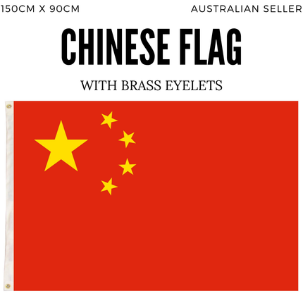 2x China Country Flags Chinese Heavy Duty CN - 150cm x 90cm.