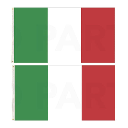 2x Italy Country Flags Italian Heavy Duty - 150cm x 90cm.