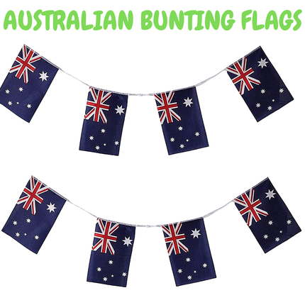 7m AUSTRALIA BUNTING FLAG Australian Day Colours Party Banner Flags Decor.