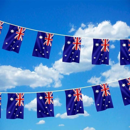7m AUSTRALIA BUNTING FLAG Australian Day Colours Party Banner Flags Decor.