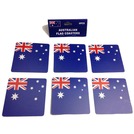 6pcs AUSTRALIA FLAG COASTERS Placemat Table Drinks Wine Beer Holder Souvenir.
