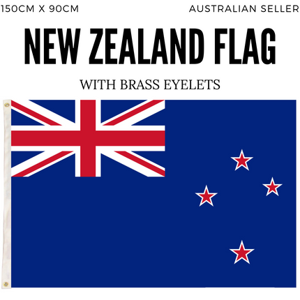 New Zealand Country Flag Kiwi Outdoor Maori - 150cm x 90cm.