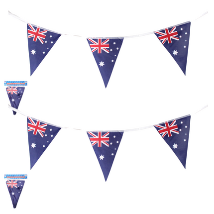 2x 3.6m AUSTRALIA BUNTING FLAG Australian Day Colours Party Banner Flags Decor.