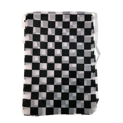 CHECKERED BUNTING FLAG Race Car Chequered Flag Banner Hanging Decoration Rectangular - 3.6 Metres.