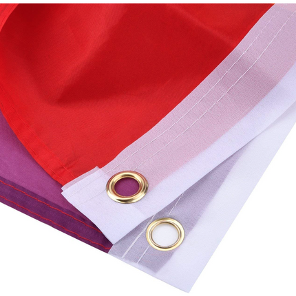 Deluxe Rainbow Progress Gay Pride Flag LGBTQ+ LGBTQIA Banner - 150x90cm.