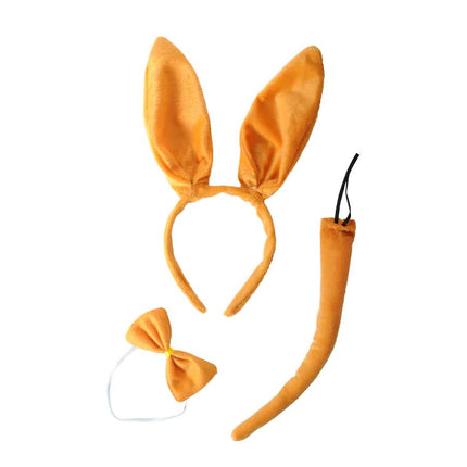 3pcs Kangaroo Animal Set Costume Dress Up Party Bow Tie Tail Ears Book Week.