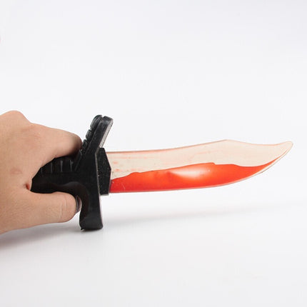 Fake Plastic BLOOD KNIFE Costume Party Vampire Joke Bleeding Halloween Party Scary.