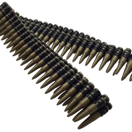 BULLET BELT Plastic Bandolier Costume Party Commando Army Gangster Soldier Ammo Cowboy.