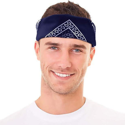 20x BANDANA Paisley 100% COTTON Head Wrap Durag Bandanna Scarf Mask BULK - Assorted Colour Pack.