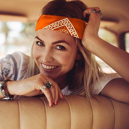 20x BANDANA Paisley 100% COTTON Head Wrap Durag Bandanna Scarf Mask BULK - Assorted Colour Pack.