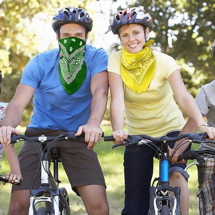 20x BANDANA Paisley 100% COTTON Head Wrap Durag Bandanna Scarf Mask BULK - Assorted Colour Pack.