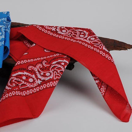20x BANDANA Paisley 100% COTTON Head Wrap Durag Bandanna Scarf Mask BULK - Assorted Colour Pack.