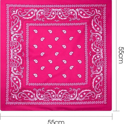 20x BANDANA Paisley 100% COTTON Head Wrap Durag Bandanna Scarf Mask BULK - Assorted Colour Pack.