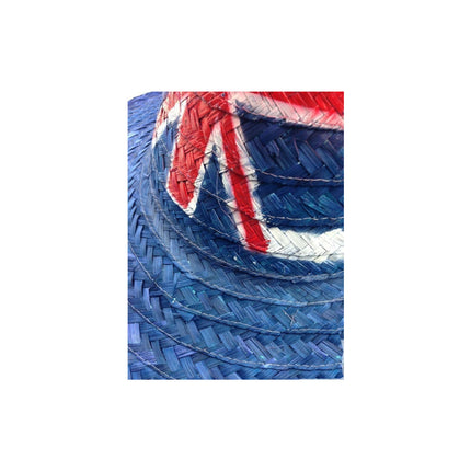 Mexican SOMBRERO Hat w Australian Aussie Flag Design Party Costume 55cm.