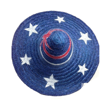 Mexican SOMBRERO Hat w Australian Aussie Flag Design Party Costume 55cm.
