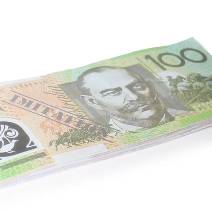 100 Dollar Australian Souvenir Note Pad Fake AUD Money - 1 Pack of 50 Sheets.