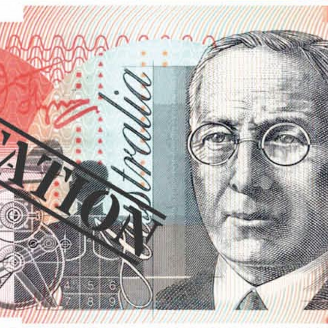 20 Dollar Australian Souvenir Note Pad Fake AUD Money - 1 Pack of 50 Sheets.