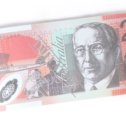 20 Dollar Australian Souvenir Note Pad Fake AUD Money - 1 Pack of 50 Sheets.