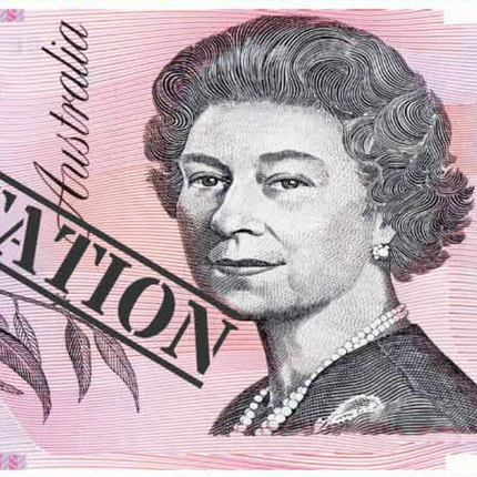 5 Dollar Australian Souvenir Note Pad Fake AUD Money - 1 Pack of 50 Sheets.