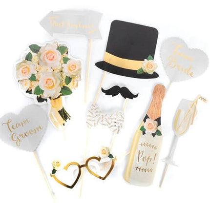 10x Bride To Be Photo Booth Props Hens Bridal Party Bachelorette Selfie.