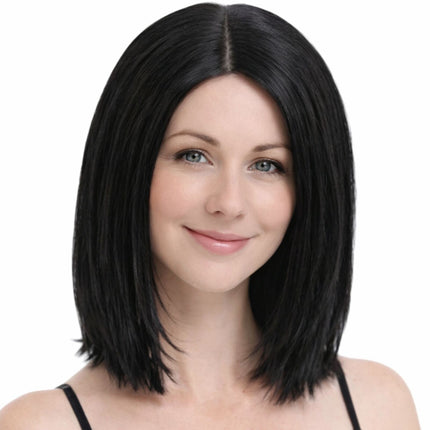 Lob Wig Hair Cosplay Wigs Party Costume - Black.